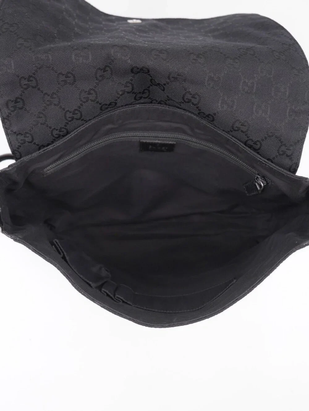 CL41 💕 Gucci GG Monogram Canvas Flap Messenger Bag